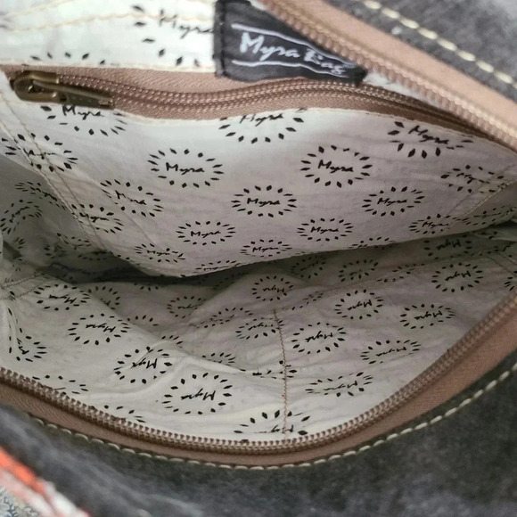 NWT Myra Bag Boho Canvas & Leather Backpack main image 8